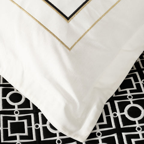 Karaca Home Minerva, Ensemble de Housse de Couette Double Noir