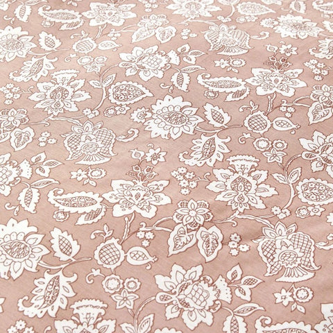 Parure de Lit Simple Ajustée Karaca Home Celerina Rose 100 % Coton