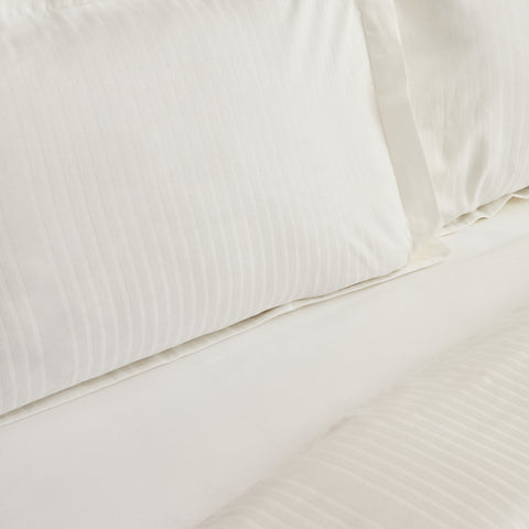 Karaca Home Uniq, Ensemble de Housse de Couette 100% Coton, Double, Blanc