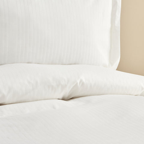 Karaca Home Uniq, Ensemble de Housse de Couette 100% Coton, Double, Blanc