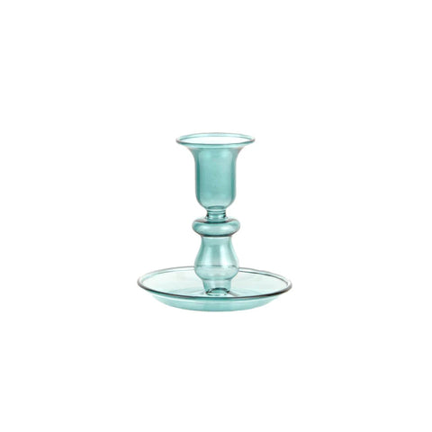 Karaca Home Porte-Bougie en Verre Alyce Vert 13x10 cm