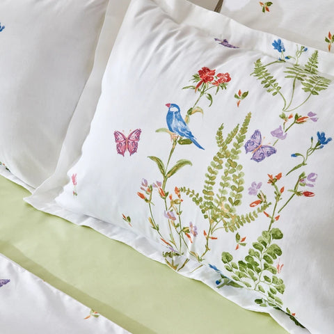 Karaca Home Nadia Housse de Couette 100% Coton Double avec Plaid Offert Vert