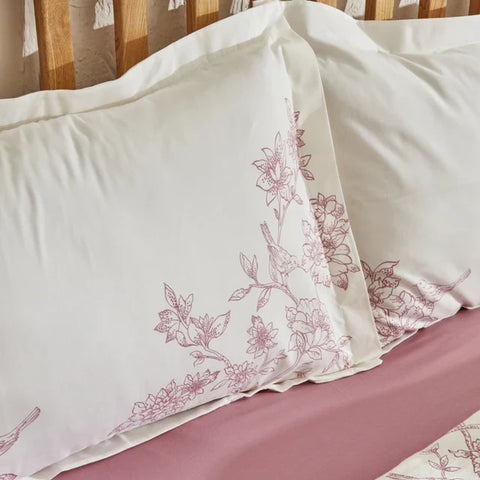 Ensemble de Couvre-Lit Karaca Home Reese 100% Coton Double Taille Poudre