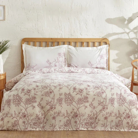 Ensemble de Couvre-Lit Karaca Home Reese 100% Coton Double Taille Poudre