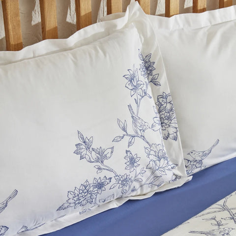 Karaca Home Reese Ensemble de Plaid en Coton Simple Bleu