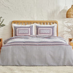 Karaca Home Navy Ensemble de Plaid en Coton Simple Indigo