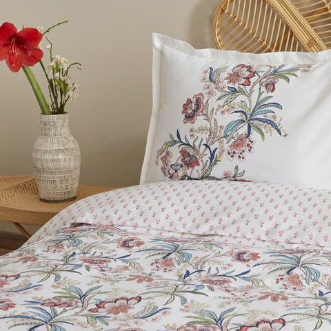 Karaca Home Indra Ensemble de Housse de Couette 100% Coton Simple Saumon