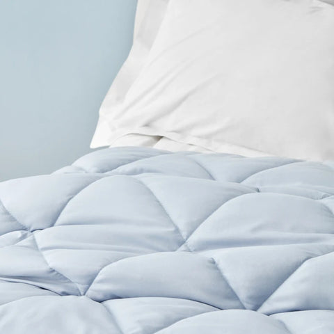 Sarah Anderson Grimes Couette Microfibre Double Bleu