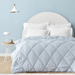 Sarah Anderson Grimes Couette Microfibre Double Bleu