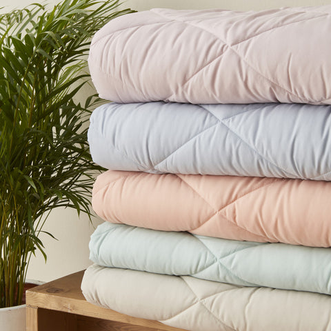 Sarah Anderson Grimes Couette Microfibre Simple Bleu