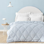 Sarah Anderson Grimes Couette Microfibre Simple Bleu
