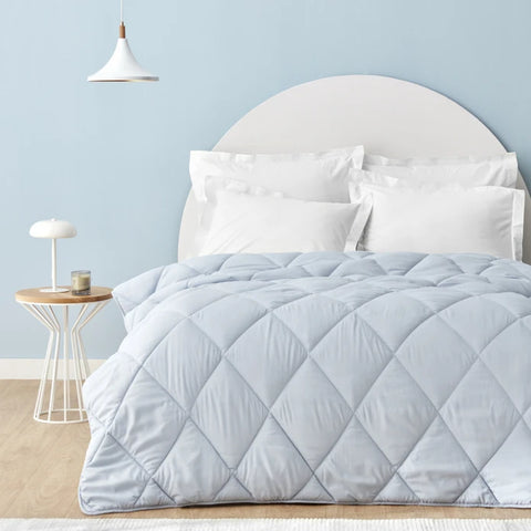 Sarah Anderson Grimes Couette Microfibre Simple Bleu
