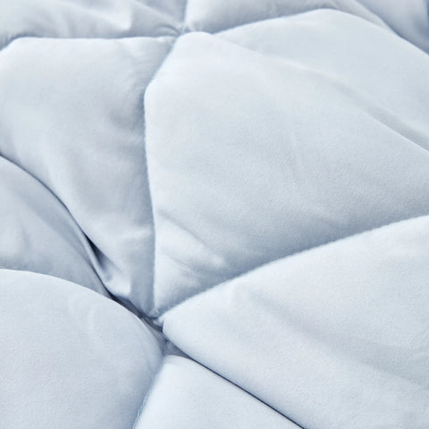Sarah Anderson Grimes Couette Microfibre Simple Bleu