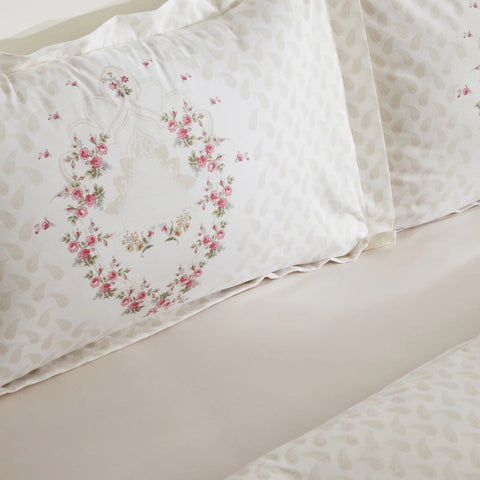Ensemble de Linge de Lit pour Lit Simple Karaca Home Sonya Vert