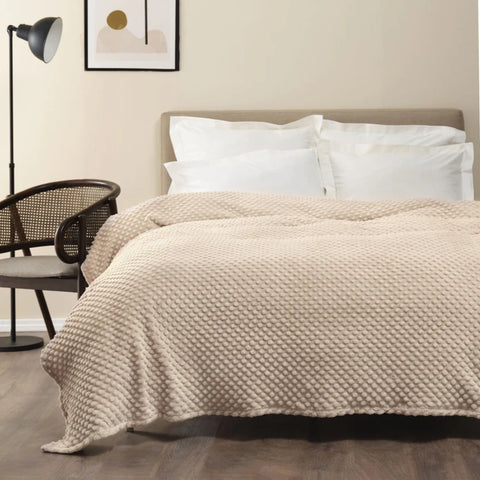 Karaca Home Alice Couverture Simple Cappuccino
