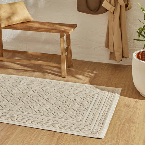 Karaca Home Nora Tapis Crème 80x150 cm