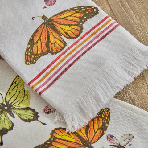 Karaca Home Butterfly Serviette de Cuisine 2 Pièces 100% Coton