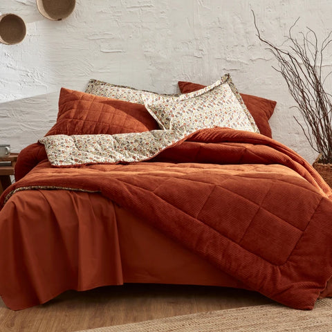 Karaca Home Celina Terracotta Ensemble Daily Comfort / Set de Nuit Simple