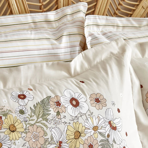Set de Literie Karaca Home Ponza 100% Coton Taille Double Beige