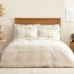 Karaca Home Keira Housse de Couette 100% Coton Double Beige