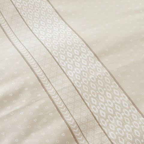 Karaca Home Keira Housse de Couette 100% Coton Double Beige