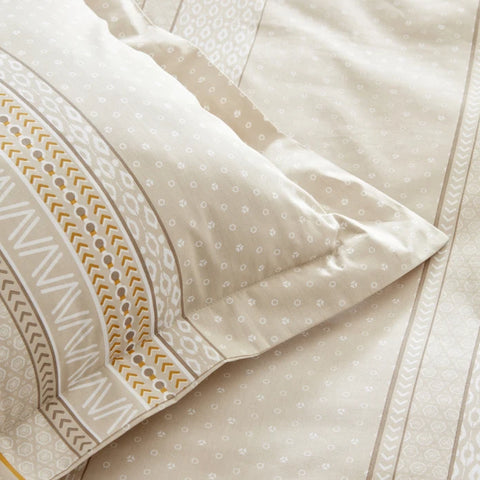 Karaca Home Keira Housse de Couette 100% Coton Double Beige