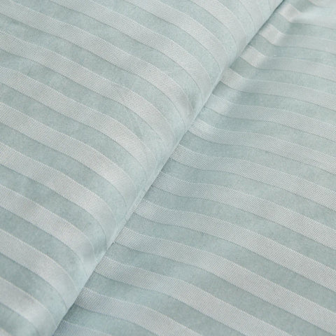 Karaca Home Josef Housse de Couette Rayée Satin Double Taille Menthe