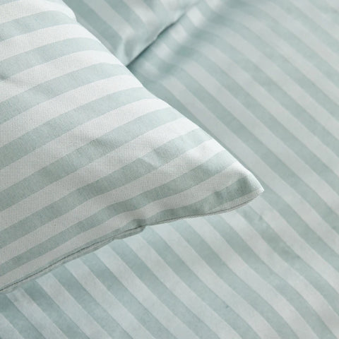 Karaca Home Josef Housse de Couette Rayée Satin Double Taille Menthe
