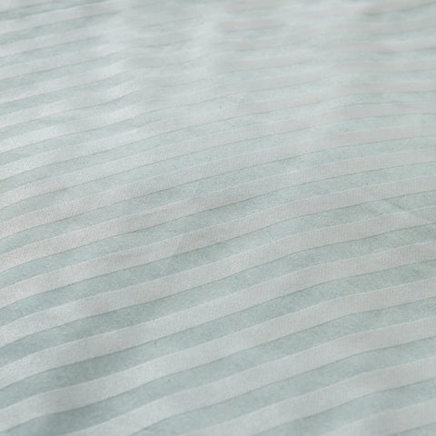 Karaca Home Josef Housse de Couette Rayée Satin Double Taille Menthe