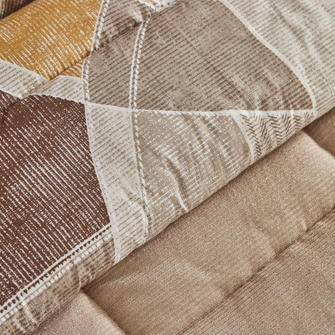 Karaca Home Lydia Ensemble Confort Stripe Double Beige