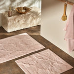 Karaca Home Katy Set de 2 Tapis de Bain Poudré