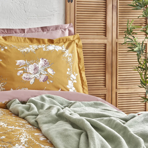 Ensemble Hiver pour Lit Double Karaca Home Petra avec Couverture, Vert