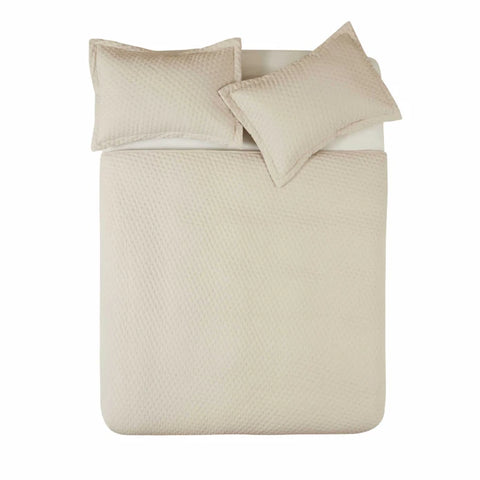 Karaca Home Breeze Soft Set de Couvre-lit Double Ecru