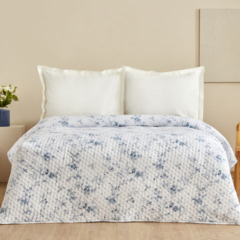 Sarah Anderson Marisa, Couvre-Lit Double Bleu
