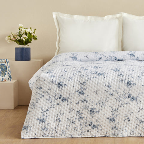 Sarah Anderson Marisa, Couvre-Lit Double Bleu