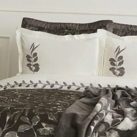 Karaca Home Gardenia Set de Mariage 8 Pièces Anthracite