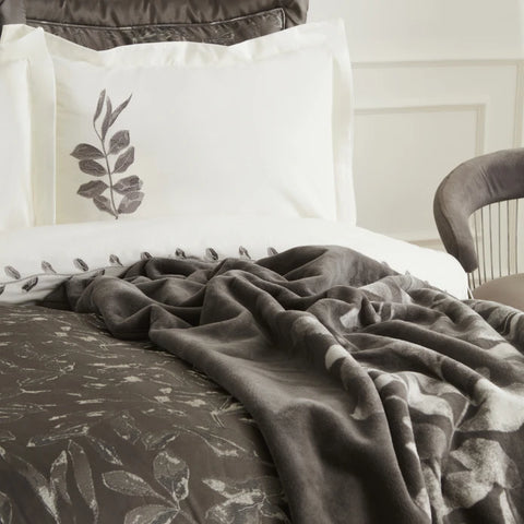 Karaca Home Gardenia Set de Mariage 8 Pièces Anthracite
