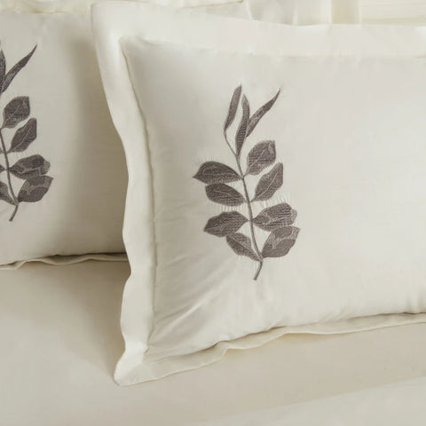 Karaca Home Gardenia Set de Mariage 8 Pièces Anthracite
