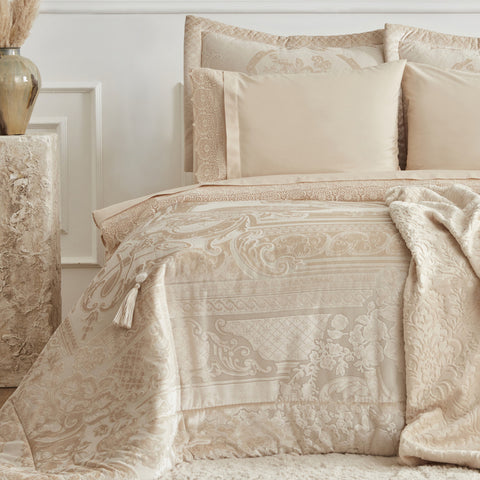 Karaca Home Valeria Queen, Ensemble de Dot 8 Pièces, Or
