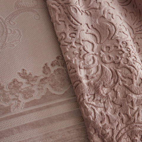 Karaca Home Valeria Queen Coffret de Mariage 8 Pièces Rose Poudré