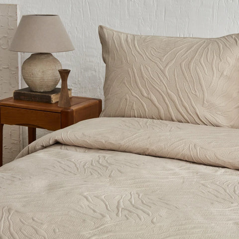 Karaca Home Sonnia Ensemble Couvre-lit Double Beige