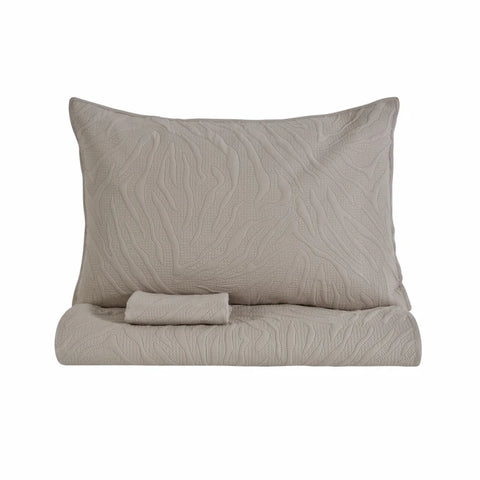 Karaca Home Sonnia Ensemble Couvre-lit Double Beige