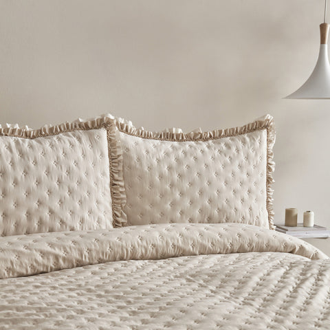 Karaca Home Viona, Couvre-Lit, Double, Beige