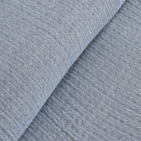 Plaid Karaca Home Perles pour lit double, Mousseline, Bleu