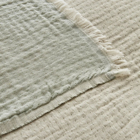 Plaid Karaca Home Persler pour lit double, Mousseline, Vert