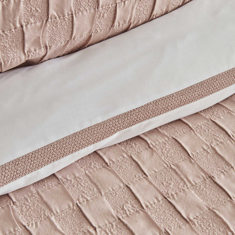 Karaca Home White Collection Bride Carina Coffret Mariage 8 Pièces 80 Fils 100 % Coton Rose Poudré