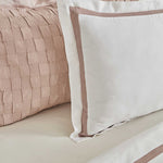 Karaca Home White Collection Bride Carina Coffret Mariage 8 Pièces 80 Fils 100 % Coton Rose Poudré