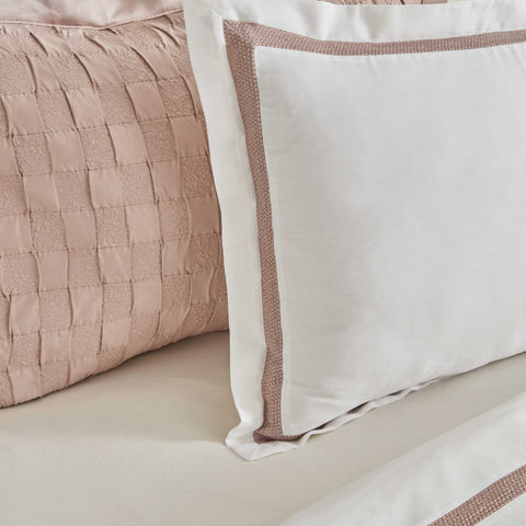 Karaca Home White Collection Bride Carina Coffret Mariage 8 Pièces 80 Fils 100 % Coton Rose Poudré