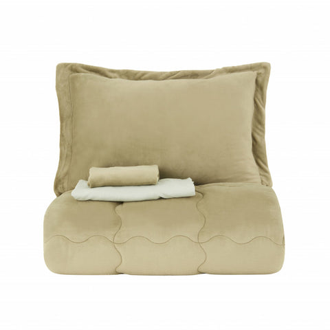 Karaca Home Viny Ensemble Soft Dream Comfort / Ensemble de Lit Double Sauge