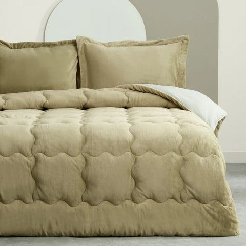 Karaca Home Viny Ensemble Soft Dream Comfort / Ensemble de Lit Double Sauge
